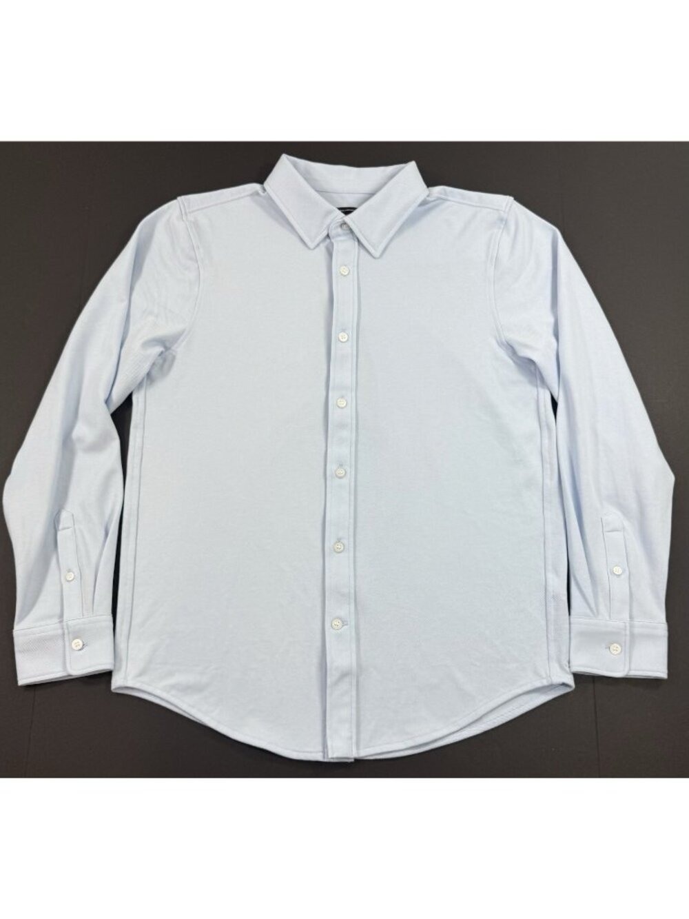 Jack Archer Legacy Shirt Mens Button Down Sz Medium Pique Knit Blue Long sleeve